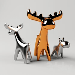 Sculpture - Deer. Ceramic decor 