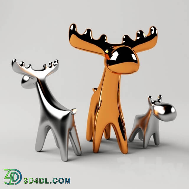 Sculpture - Deer. Ceramic decor