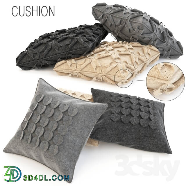 Pillows - Wool cushions set