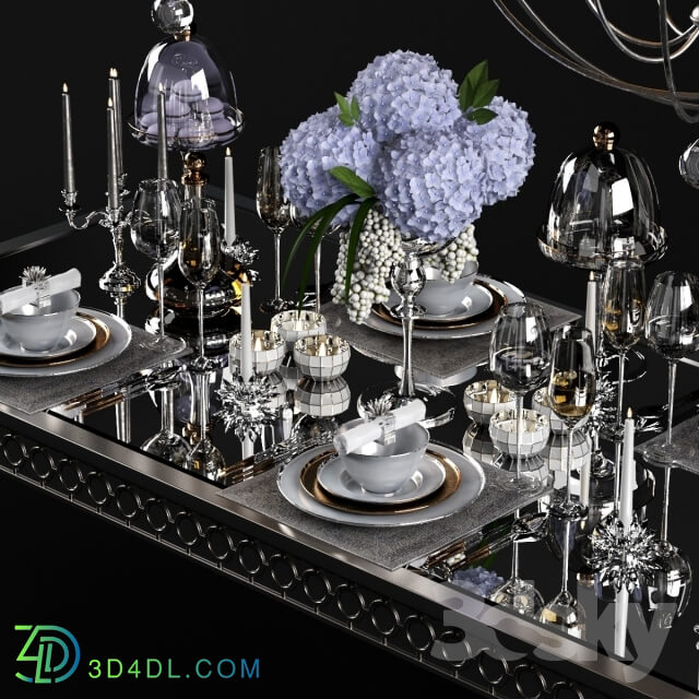 Tableware - Sophie Mirrored Dining Table_set