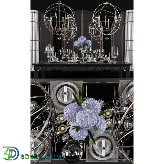 Tableware - Sophie Mirrored Dining Table_set