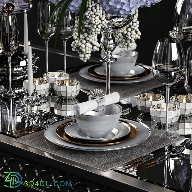 Tableware - Sophie Mirrored Dining Table_set