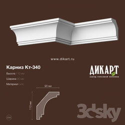 Decorative plaster - KT-340.110Hx90mm 