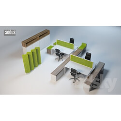 Office furniture - Work of Sedus block 