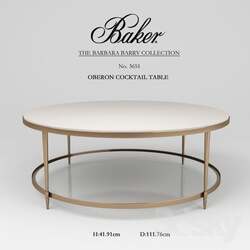 Table - Baker Oberon Cocktail Table 