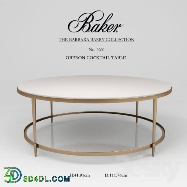 Table - Baker Oberon Cocktail Table