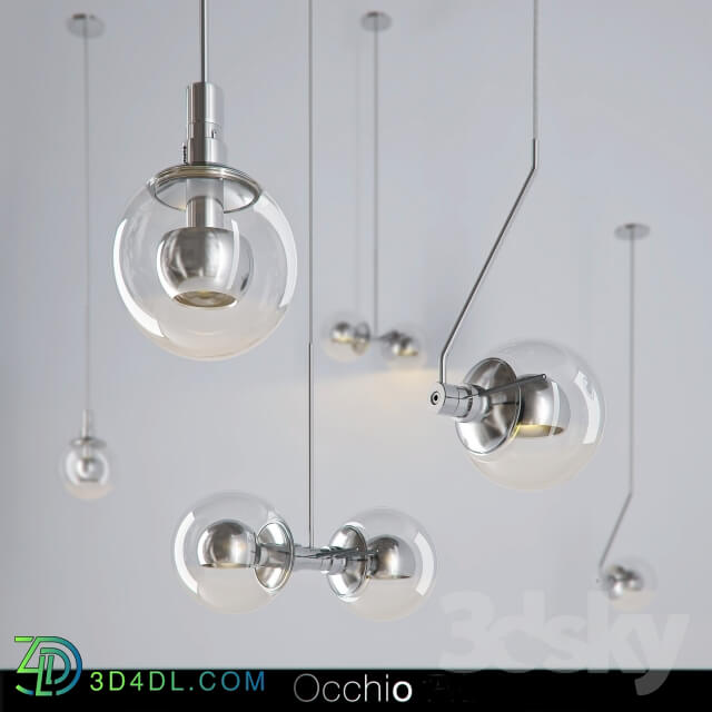 Ceiling light - Occhio_Divo _sospenso_ filo signo and filo doppio_