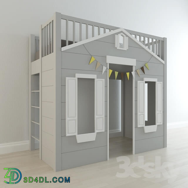 Miscellaneous - Playhouse Loft Bed