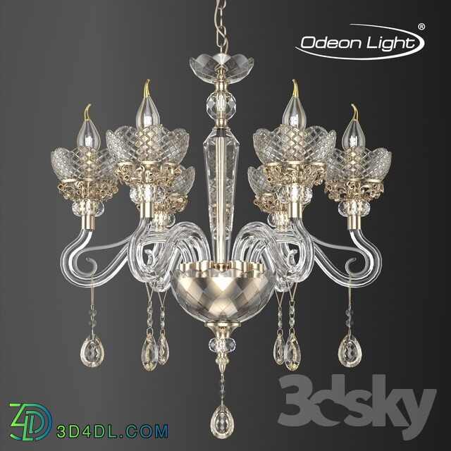 Ceiling light - Chandelier ODEON LIGHT 3999_6 DORATA