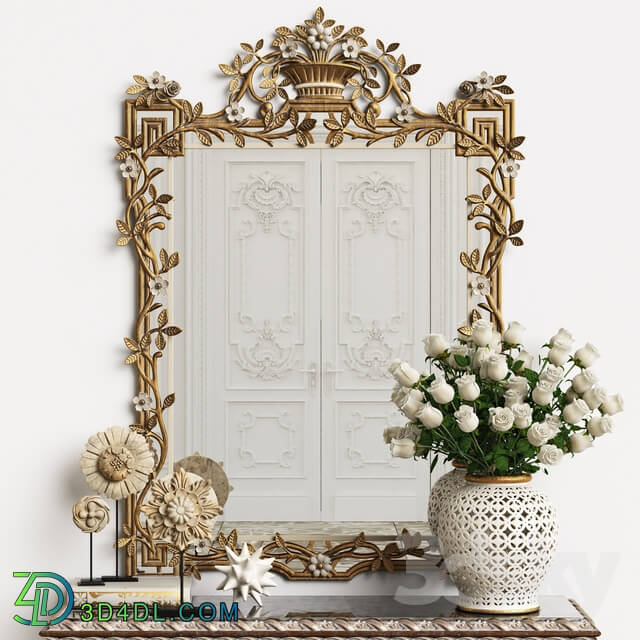 Decorative set - Mirror Chelini Art.1201