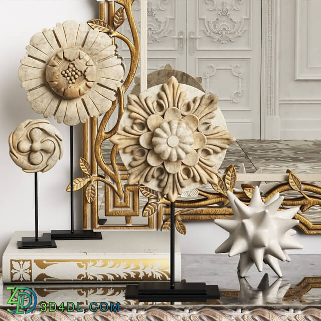 Decorative set - Mirror Chelini Art.1201