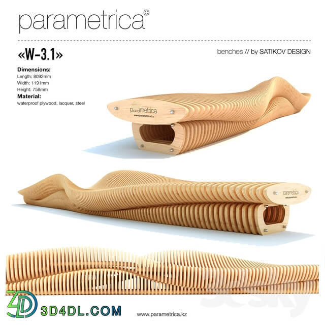 Other architectural elements - The parametric bench _Parametrica Bench W-3.1_