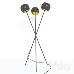 Floor lamp - Black tulips 