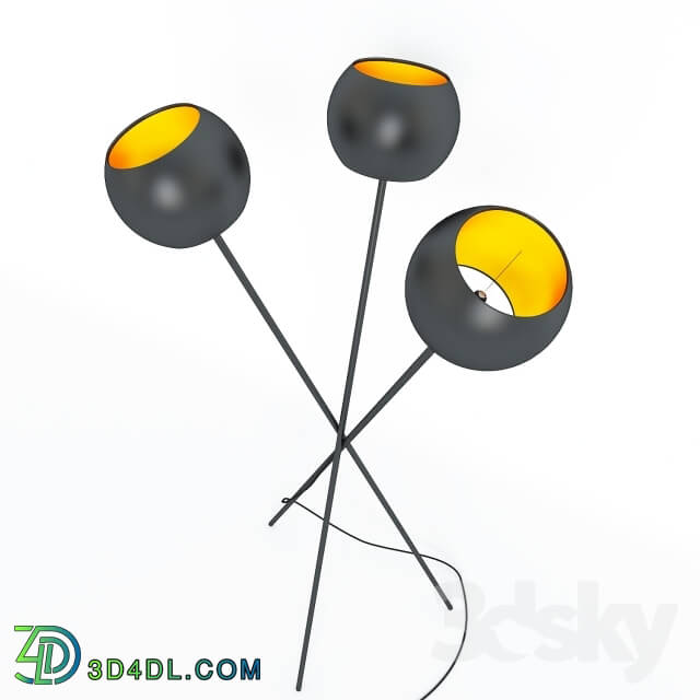 Floor lamp - Black tulips