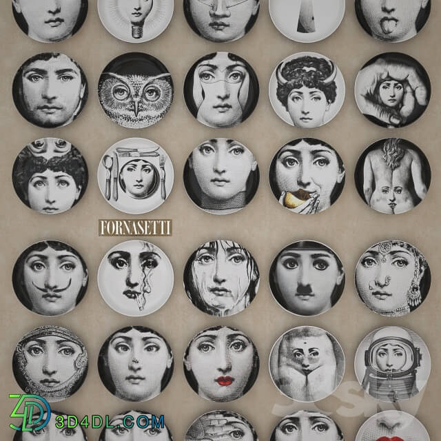 Tableware - Decorative plates Fabulous Piero Fornasetti