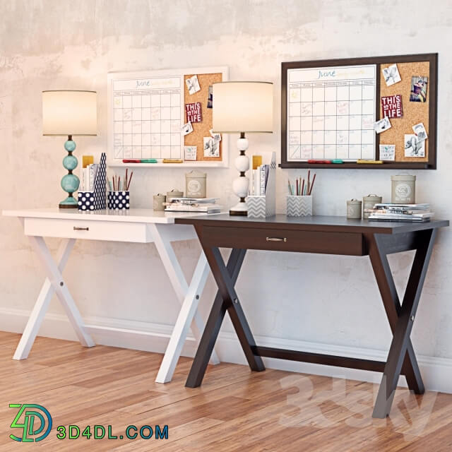 Decorative set - X Frame Desk PBTEEN