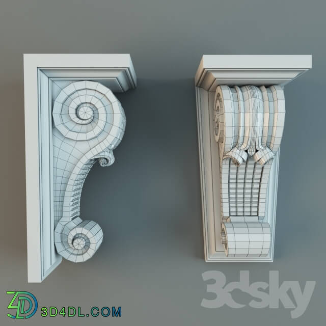 Decorative plaster - Bracket stucco