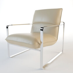 Arm chair - Divani Casa Dunn Modern White Leather Lounge Chair 