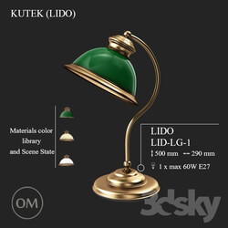 Table lamp - KUTEK _LIDO_ LID-LG-1 