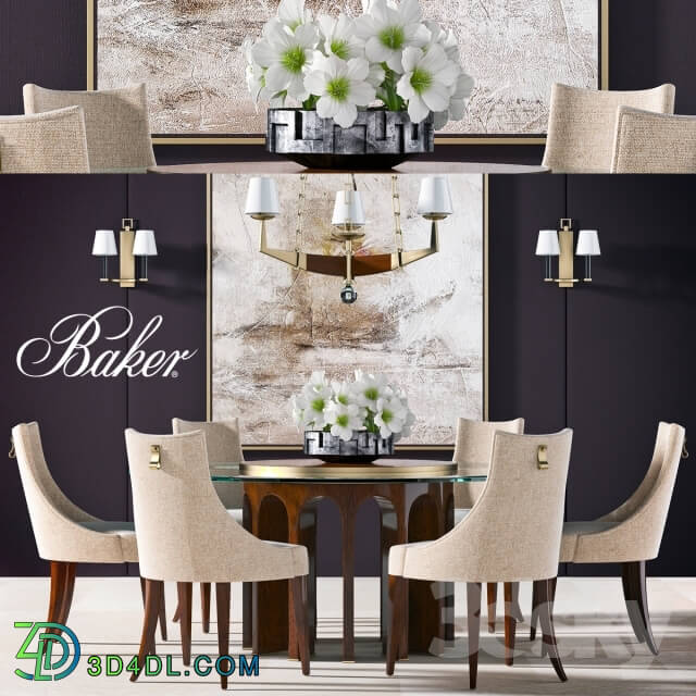 Table _ Chair - BAKER DINING TABLE