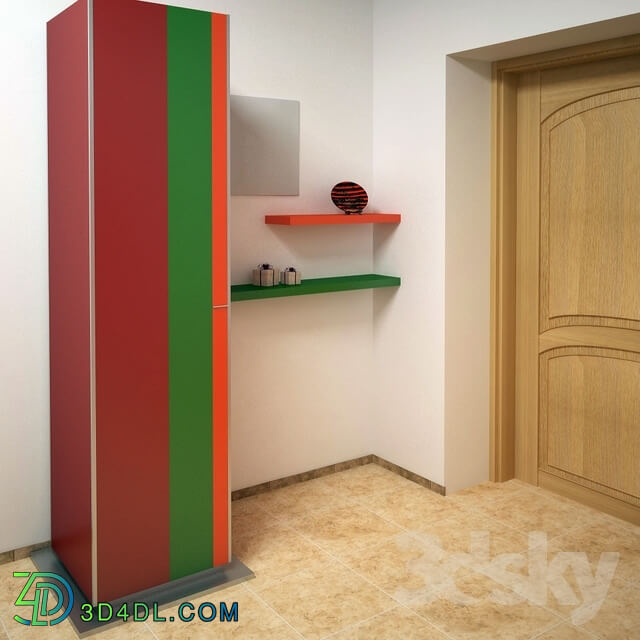 Wardrobe - Cabinet with shelves_ Astor mobili