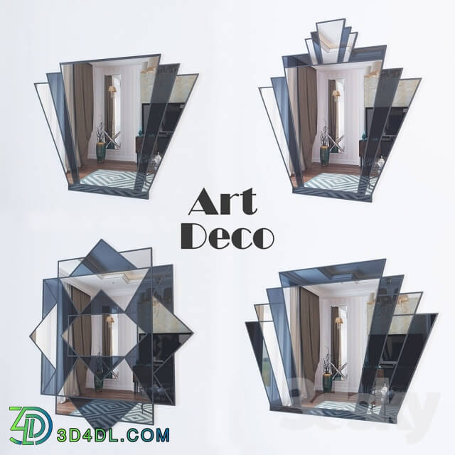 Mirror - Art Deco - a mirror