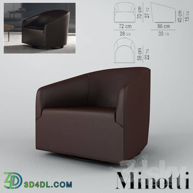 Arm chair - Minotti _ Portofino