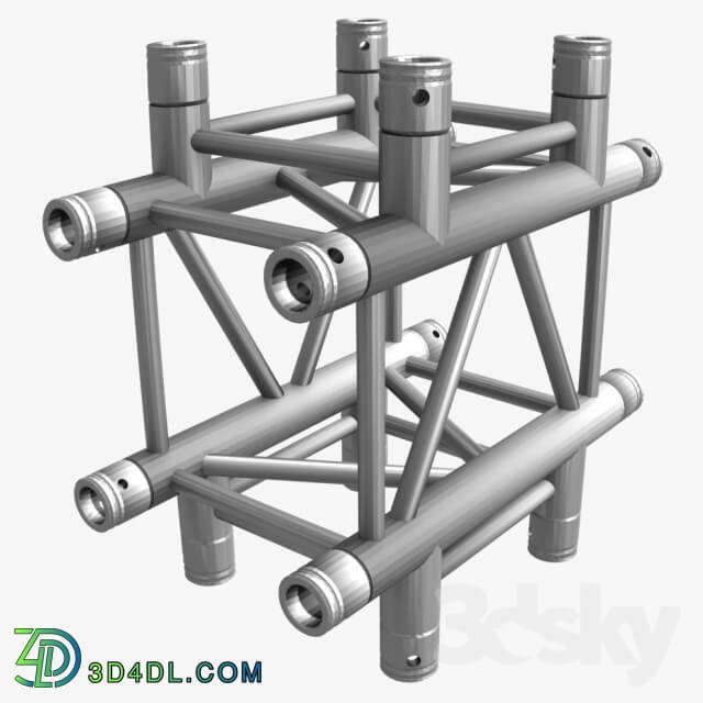 Miscellaneous - Square Truss Cross and T-Junction 031