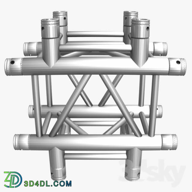 Miscellaneous - Square Truss Cross and T-Junction 031