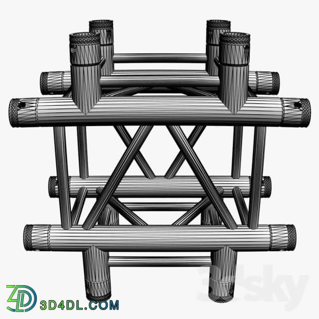 Miscellaneous - Square Truss Cross and T-Junction 031