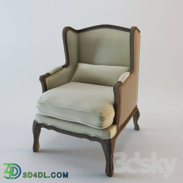Arm chair - ARMCHAIR _quot_LORRAINE CHAIR WITH BURLAP_quot_