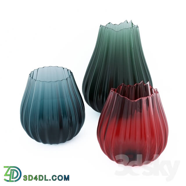 Vase - A set of glass vases