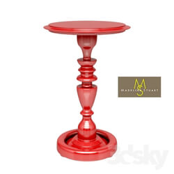 Table - Reilly Pedestal Table - Red 