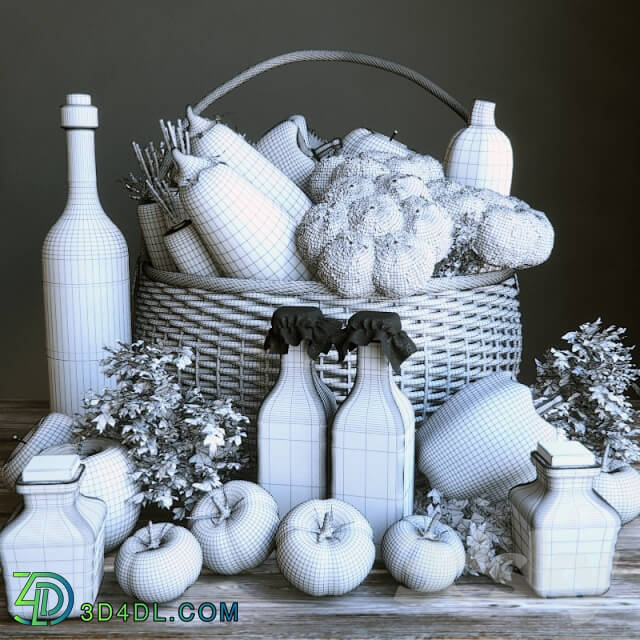 Food and drinks - vegetable Basket