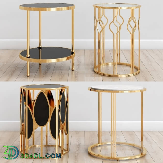 Table - Gold side tables