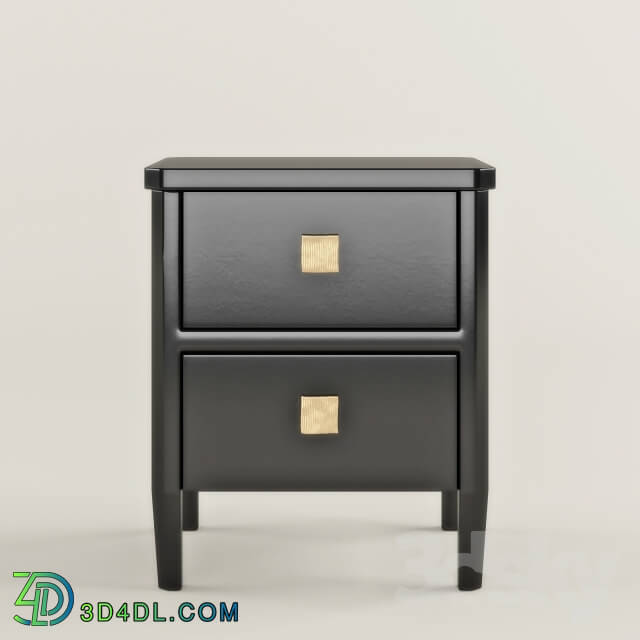 Sideboard _ Chest of drawer - Vaughan Black plain lacquer