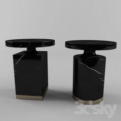 Table - Bespoke hand carved stone side tables 