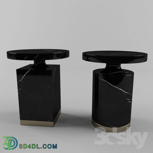 Table - Bespoke hand carved stone side tables