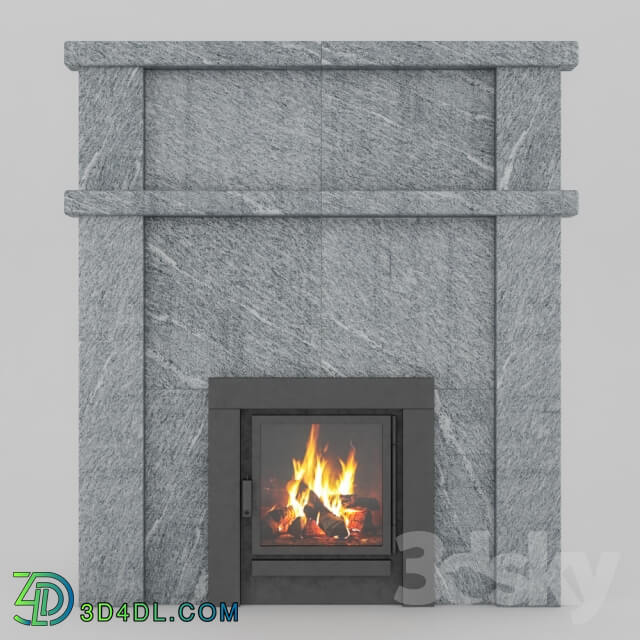 Fireplace - OM portal of bath furnace of talc magnesites TM02