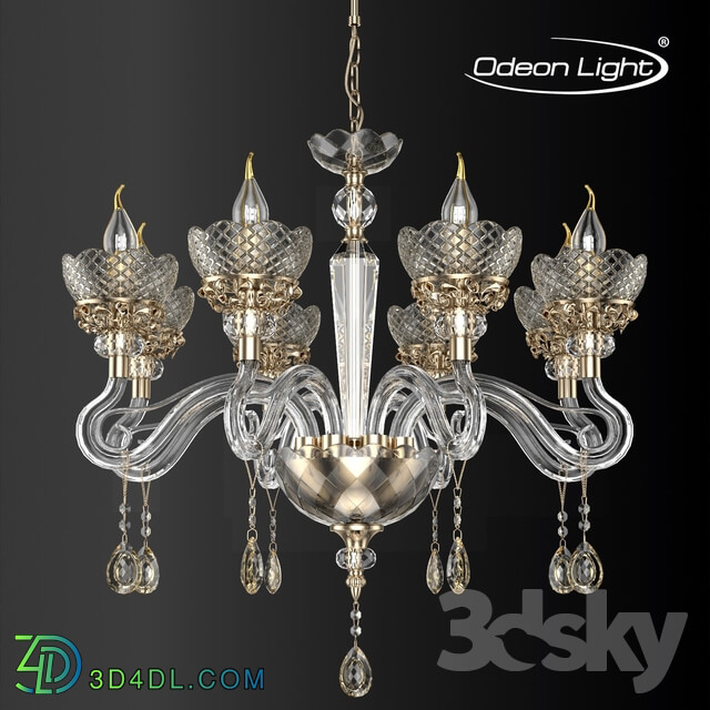 Ceiling light - Chandelier ODEON LIGHT 3999_8 DORATA