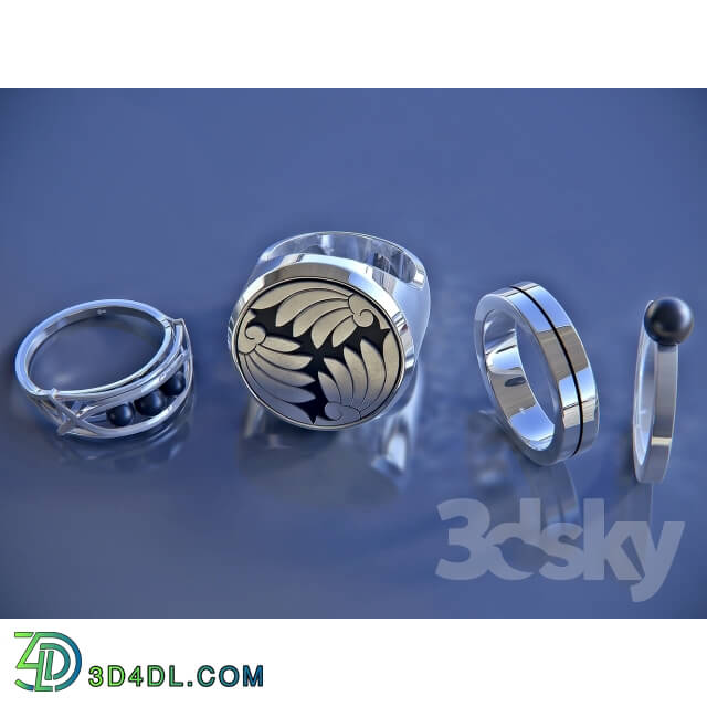 Miscellaneous - Set of rings made of silver