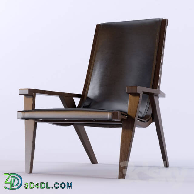 Arm chair - B _amp_ B Italia Poltrona JJ wooden base armchair