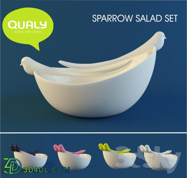 Tableware - Qualy _ Sparrow Salad Set