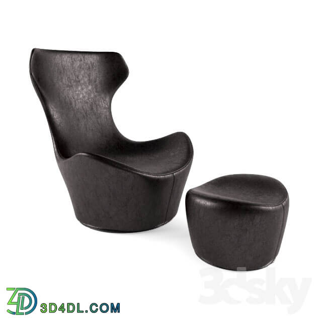 Arm chair - B _amp_ B GRANDE PAPILIO ITALIA