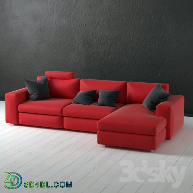 Sofa - Sectional fabric sofa.