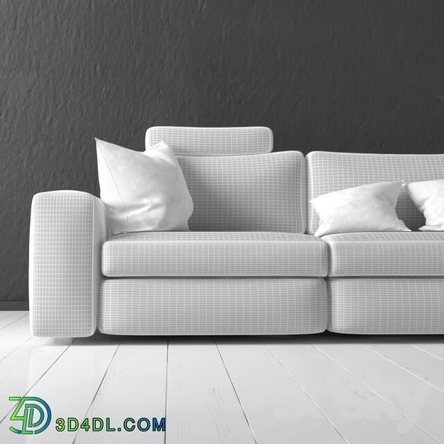 Sofa - Sectional fabric sofa.