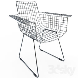 Chair - Black wire chair 