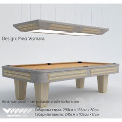 Billiards - Classic American Pool by Vismara design 