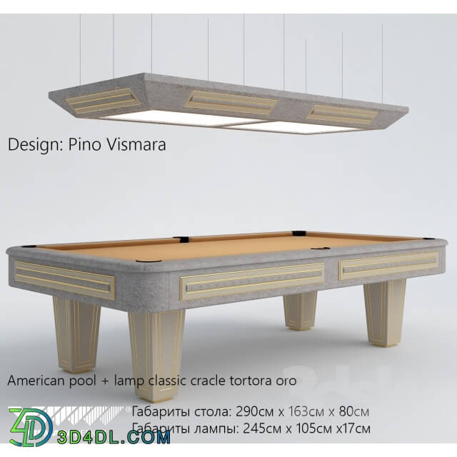 Billiards - Classic American Pool by Vismara design