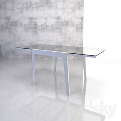 Table - Table with glass surface 